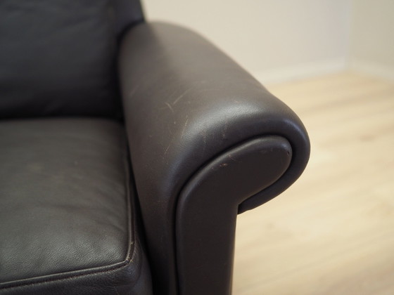 Image 1 of Braunes Ledersofa, Dänisches Design, 1960er Jahre, Designer: Aage Christiansen, Manufaktur: Erhardsen & Andersen