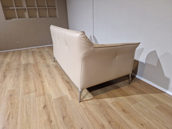 Image 1 of Leolux Mayon 2.5-Sitzer Sofa Creme Leder Design Christian Werner