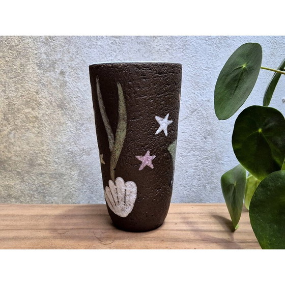 Image 1 of Skandinavische vintage Upsala Ekeby Havsflora vase 1021B von Anne-Lisa Thompson