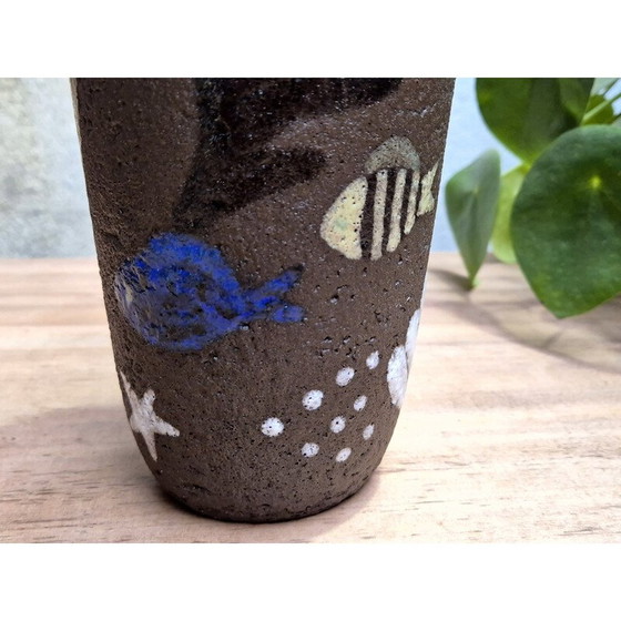 Image 1 of Skandinavische vintage Upsala Ekeby Havsflora vase 1021B von Anne-Lisa Thompson