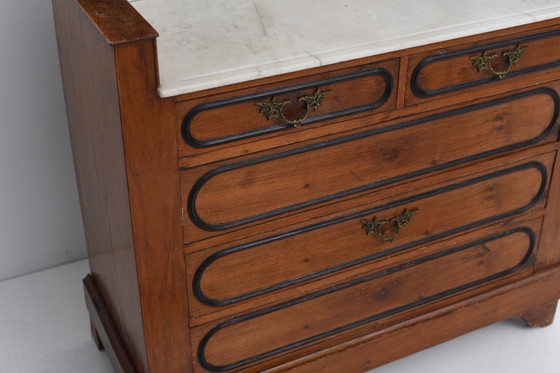 Image 1 of Jugendstil Toilette mit Marmor und Spiegel