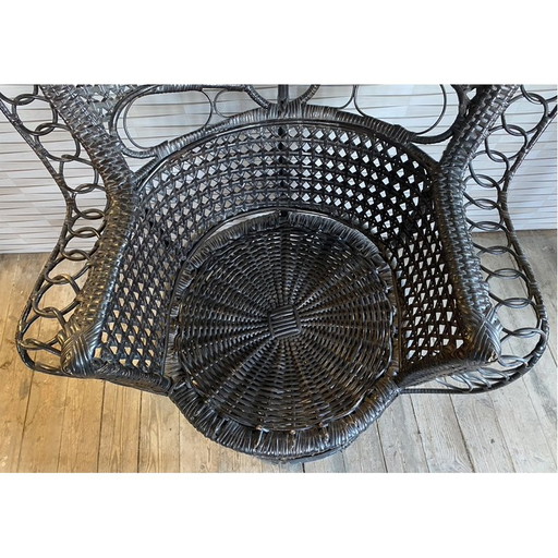 Vintage Emmanuelle Rattan-Sessel, 1970