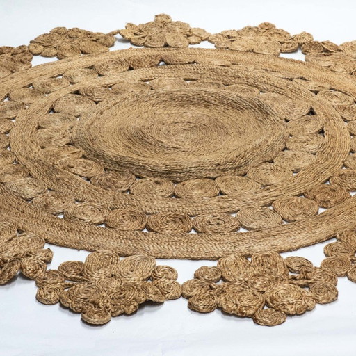 Vintage-Hanf-Teppich, 1970er Jahre