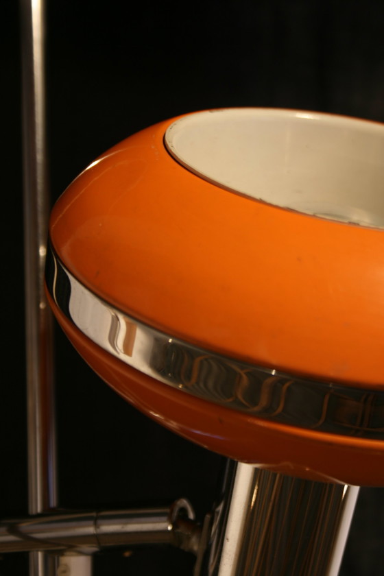 Image 1 of Hustadt Leuchten Space Age Leuchte Orange Ufo Leuchte