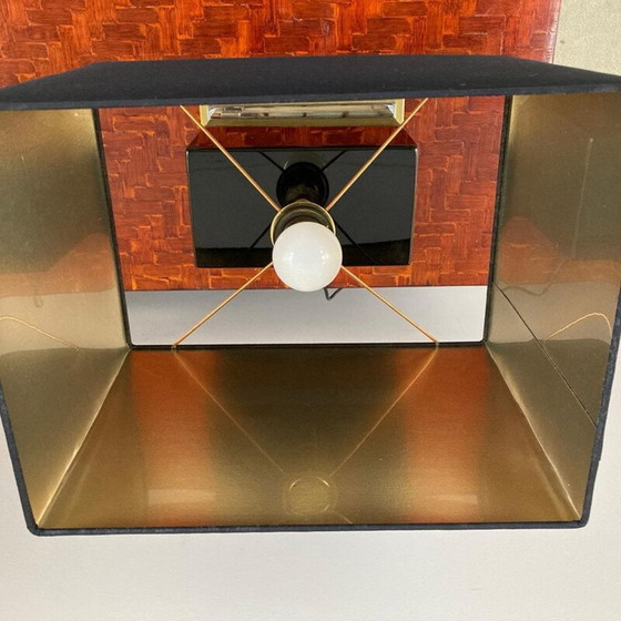 Image 1 of Paar schwarz lackierte Vintage-Lampen von Jean Claude Mahey, 1970