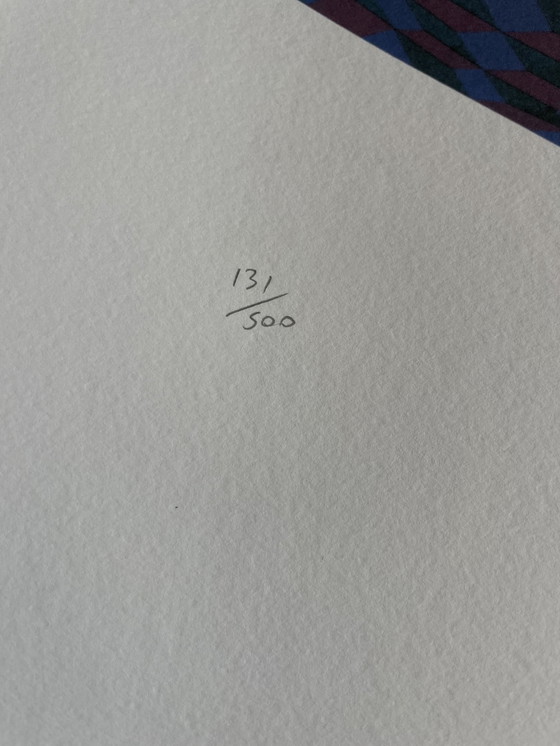 Image 1 of Victor Vasarely (1906-1997), Op Art Limitierte Auflage Litograph