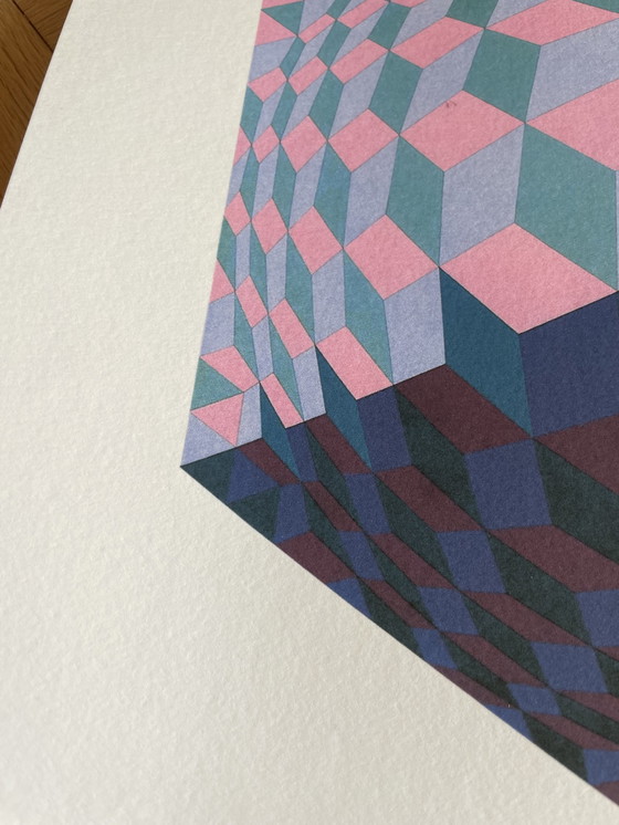 Image 1 of Victor Vasarely (1906-1997), Op Art Limitierte Auflage Litograph