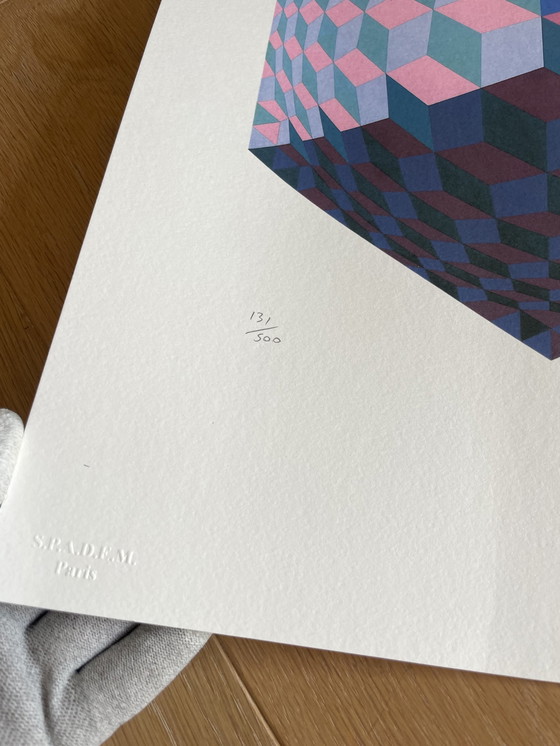 Image 1 of Victor Vasarely (1906-1997), Op Art Limitierte Auflage Litograph