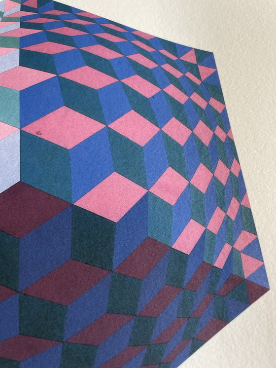 Image 1 of Victor Vasarely (1906-1997), Op Art Limitierte Auflage Litograph