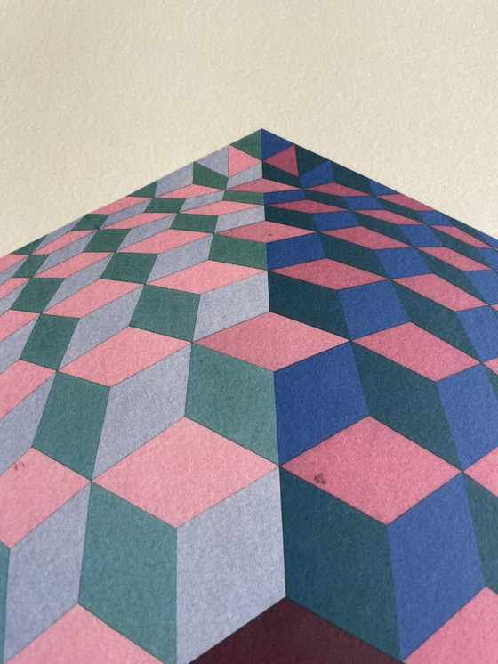 Image 1 of Victor Vasarely (1906-1997), Op Art Limitierte Auflage Litograph