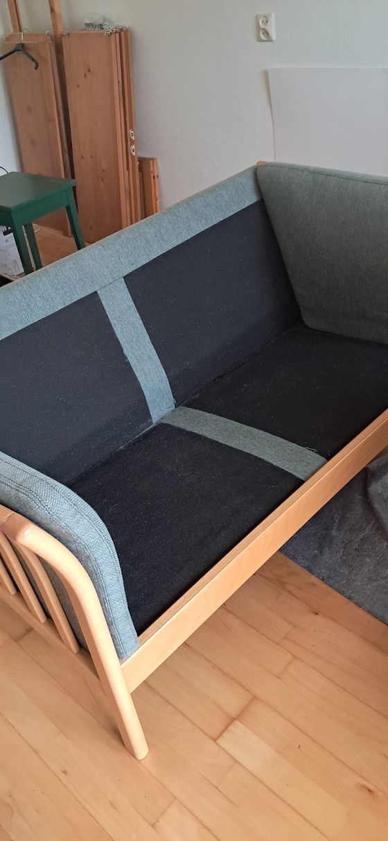 Image 1 of Dänisches Design Zweisitzer Sofa mit Wollstoff