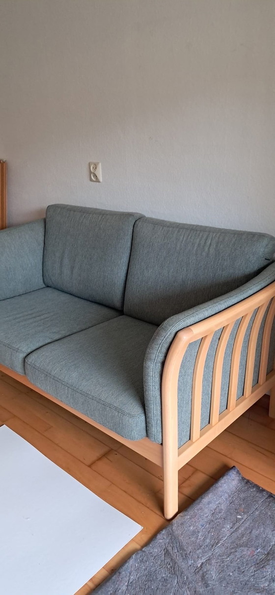 Image 1 of Dänisches Design Zweisitzer Sofa mit Wollstoff