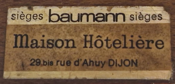 Image 1 of Suite Von 10 Bistrostühlen Baumann Modell "Gentiane" Vintage, 1960er Jahre