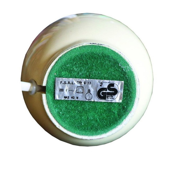 Image 1 of Nachttischlampe aus glasierter Keramik, Deutschland 1980