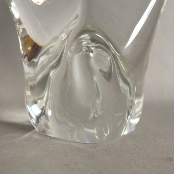 Image 1 of Vintage Glas Tischuhr von Cristallerie Schneide 1960