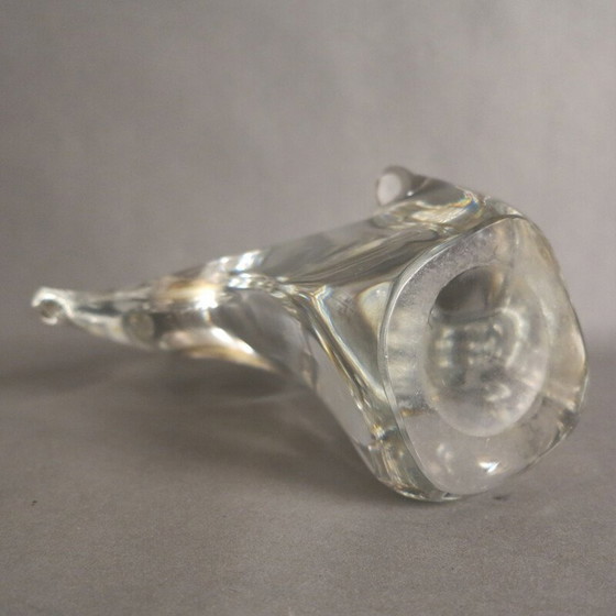 Image 1 of Vintage Glas Tischuhr von Cristallerie Schneide 1960