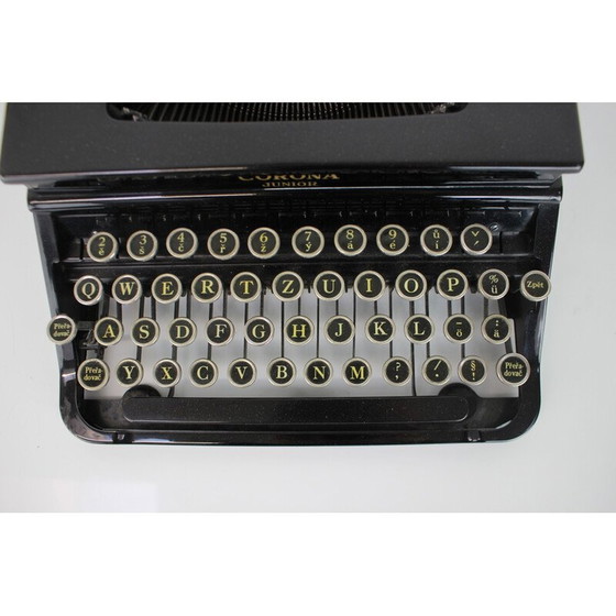 Image 1 of Tragbare Schreibmaschine aus Metall, Stahl und Chrom für Lc Smith & Bros, USA 1395s
