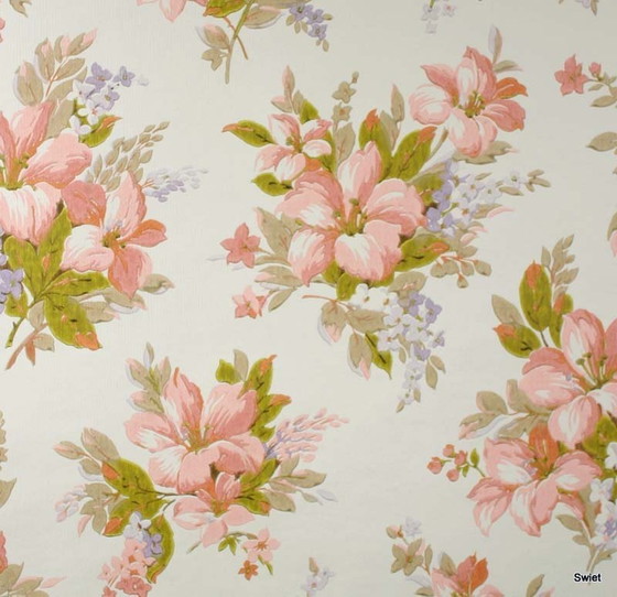 Image 1 of 3701 Vintage Rose Tapete Blumen