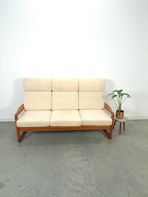 Dänisches Teakholz 3-Sitzer Sofa Holstebro Mobelfabrik