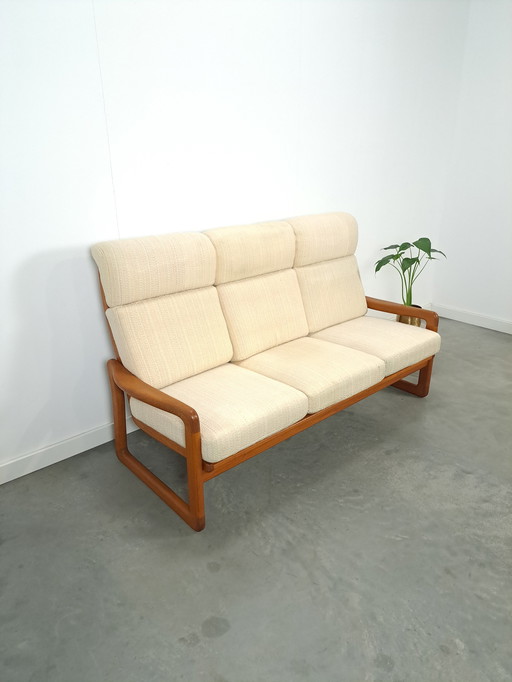 Dänisches Teakholz 3-Sitzer Sofa Holstebro Mobelfabrik