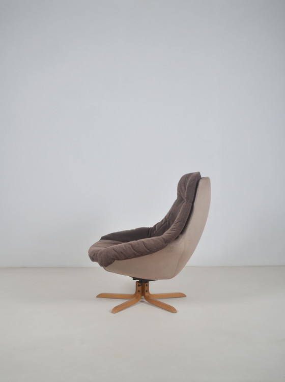 Image 1 of Dänischer Loungesessel, entworfen von H.W. Klein für Bramin, 1970er Jahre