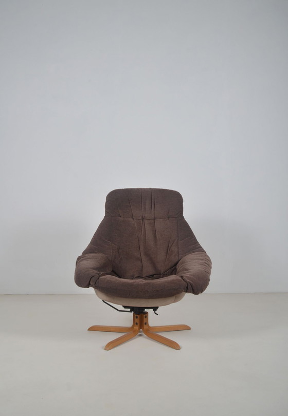 Image 1 of Dänischer Loungesessel, entworfen von H.W. Klein für Bramin, 1970er Jahre
