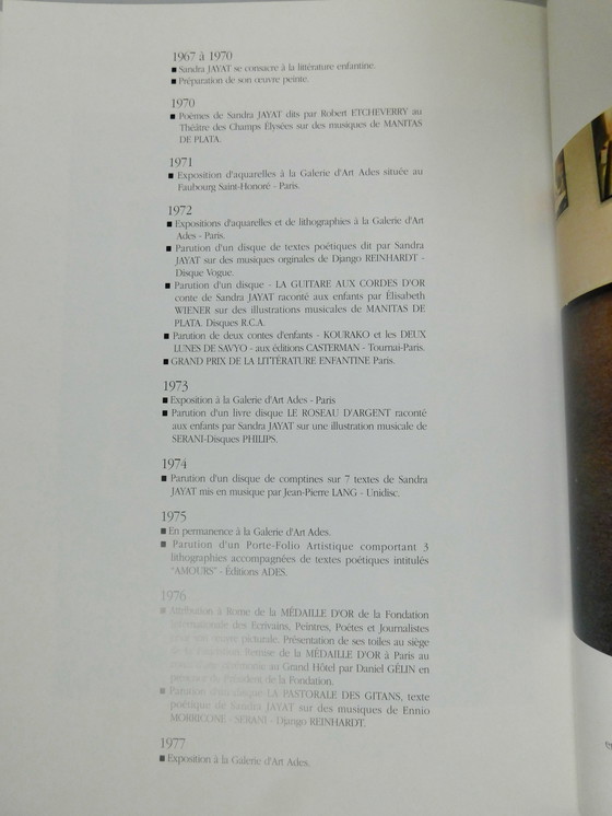 Image 1 of Sandra Jayat – L'Appel du voyage Ausstellung Dezember 1992