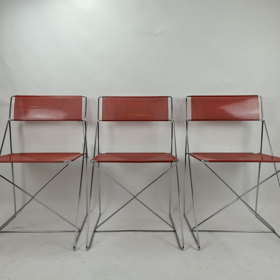 Image 1 of 4x Bent Krogh X-Line Stuhl von Niels Jorgen Haugesen