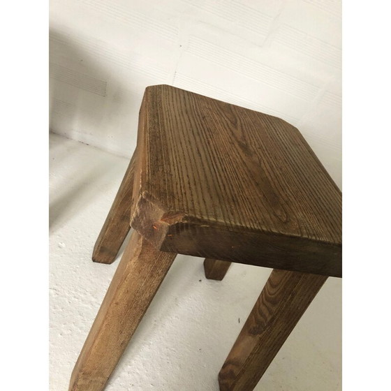 Image 1 of Satz von 4 Hockern vintage brutalist 1950s