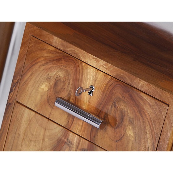 Image 1 of Vintage-Schreibtisch mit Stahlrohrstuhl von Gottwald und Slezak, 1930er Jahre