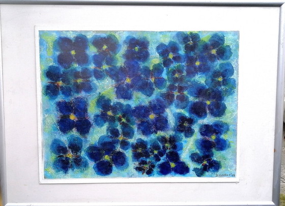 Image 1 of Gerahmtes Acryl auf Papier