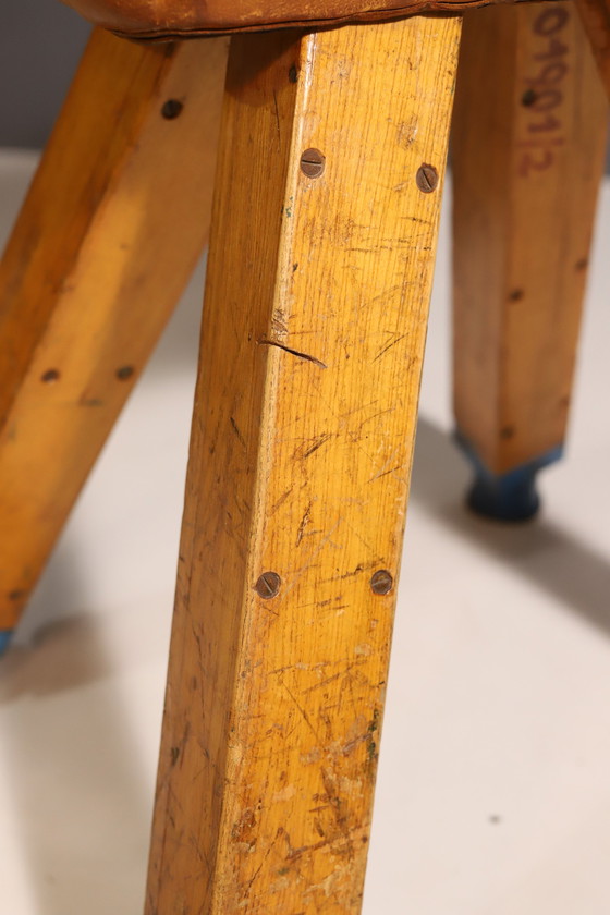 Image 1 of Lederpauschenpferd für Gymnastik, Tschechoslowakei, 1950er Jahre