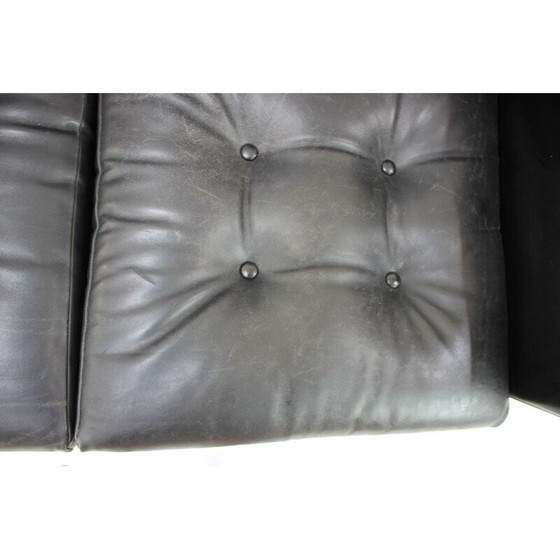 Image 1 of Mid Century Leder 3-Sitzer Sofa, Deutschland 1960er Jahre