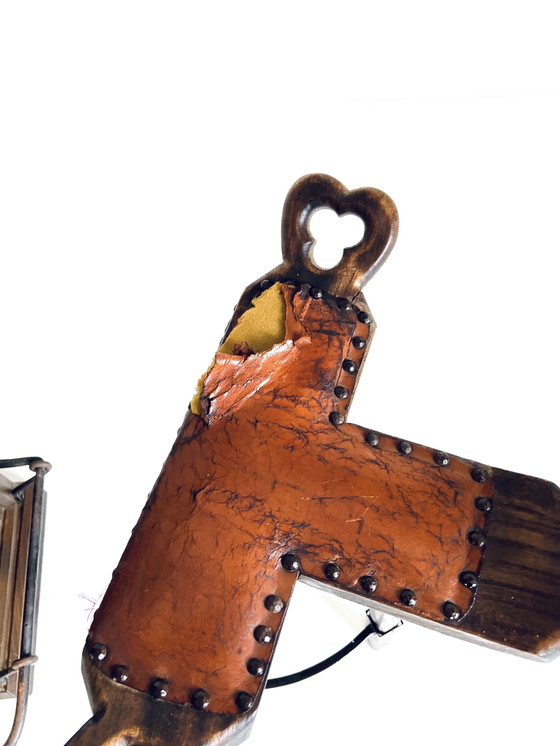 Image 1 of Brutalistische Bar + Barhocker '50