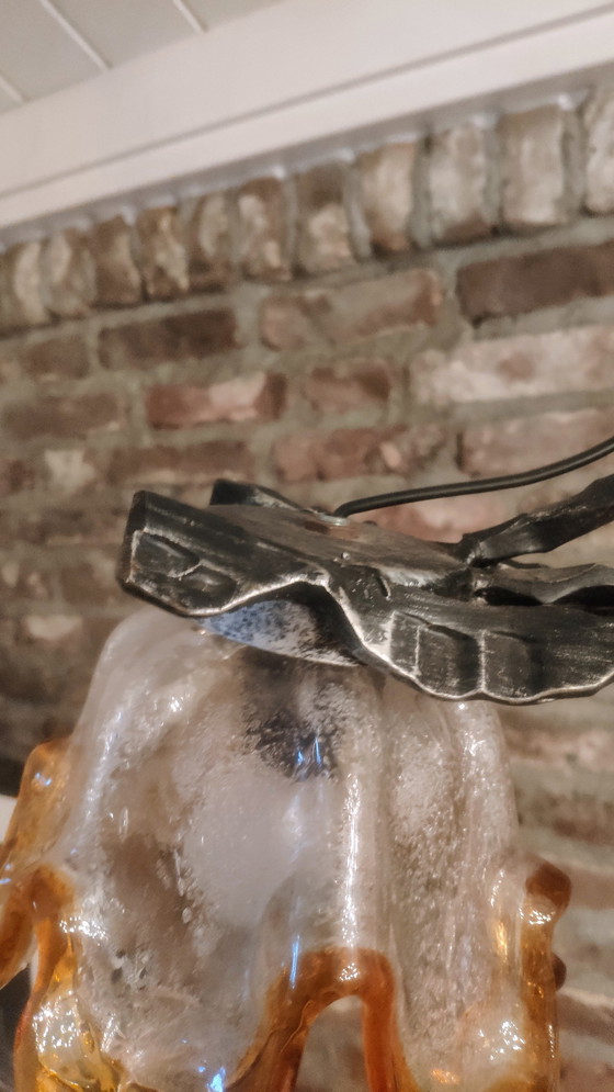 Image 1 of Brutalistische Murano-Lampe