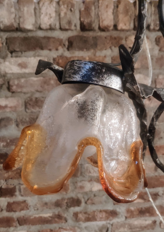 Image 1 of Brutalistische Murano-Lampe