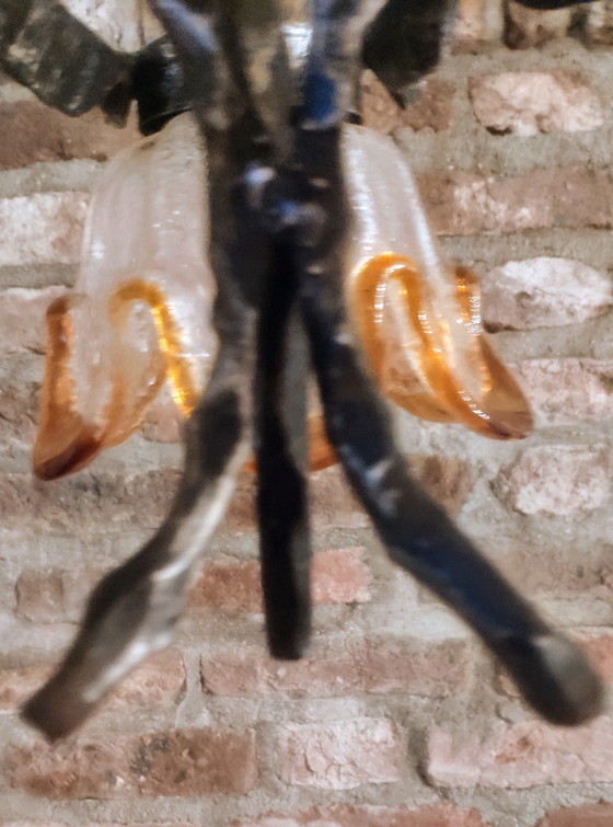 Image 1 of Brutalistische Murano-Lampe