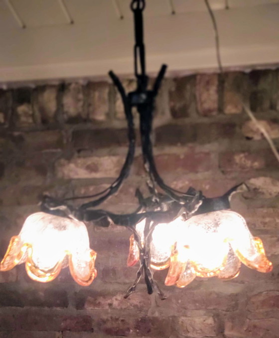 Image 1 of Brutalistische Murano-Lampe