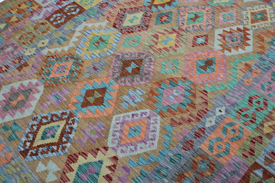 Image 1 of Original Old Style Kelim Afghan 260 X 202 Cm Top Zustand