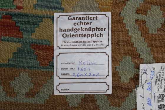 Image 1 of Original Old Style Kelim Afghan 260 X 202 Cm Top Zustand