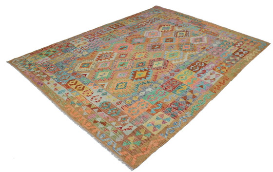 Image 1 of Original Old Style Kelim Afghan 260 X 202 Cm Top Zustand