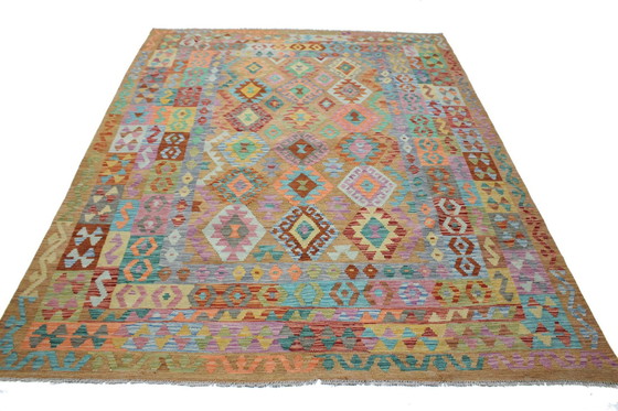 Image 1 of Original Old Style Kelim Afghan 260 X 202 Cm Top Zustand