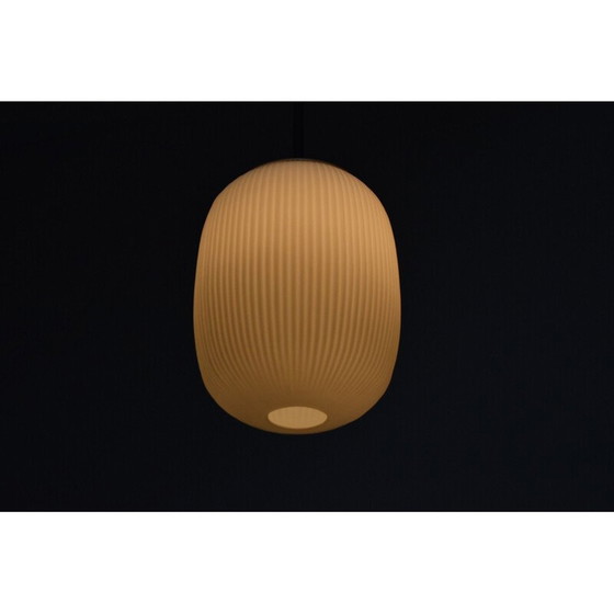 Image 1 of Mid-Century-Glas-Hängeleuchte 1950er Jahre