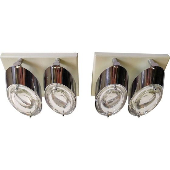 Image 1 of Paar Vintage-Wandlampen von Oscar Torlasco für Stilkronen, 1970er Jahre