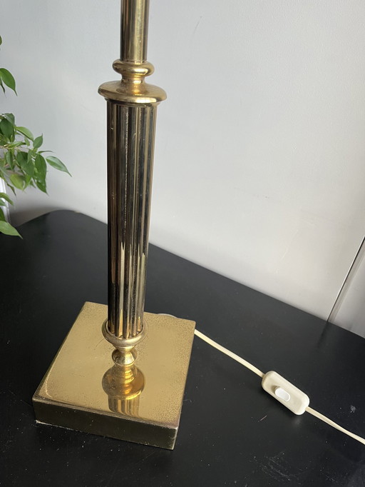 Vintage Volmer Tischlampe Messing