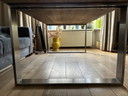 Rofra Home Esstisch aus Eiche mit Beinen aus gebürstetem Edelstahl
