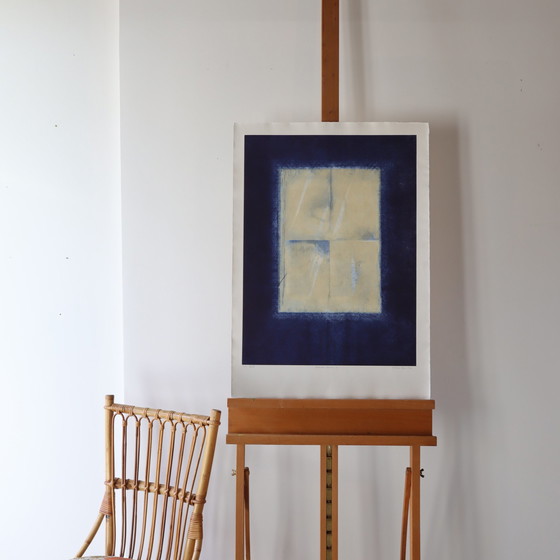 Image 1 of Farbradierung Antonia Dombrowsky 1992- Farbstich Handgeschöpftes Bütten-Papier