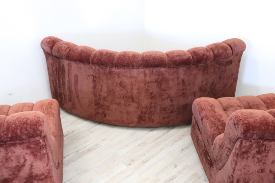 Image 1 of Modulares geschwungenes Sofa, Italien 1970S