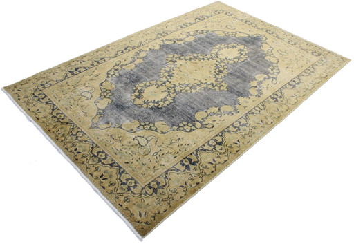 Original Handgeknüpfter Perserteppich Vintage Art Modern Kirman 225 X 147 Cm Top Zustand