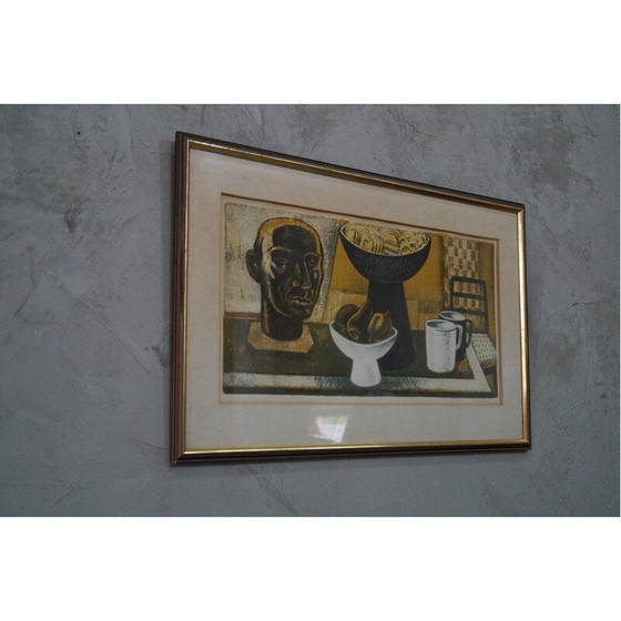 Image 1 of Skandinavische Vintage-Lithografie von Nils Wedel, Schweden 1950